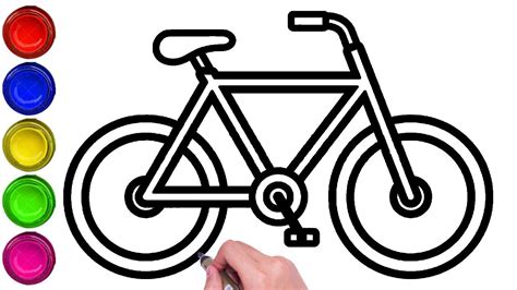 cycle drawing easy|simple cycle drawing.